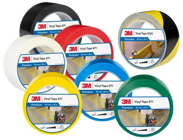 3M™ 471 PVC lepicí páska, označovací, 50 mm x 33 m, bílá